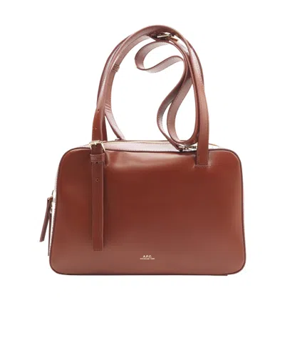 Apc A.p.c. Structured Shoulder Bag With Top Zip Closure