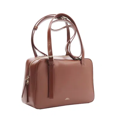 Apc A.p.c. Structured Shoulder Bag With Top Zip Closure