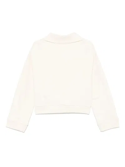 Closed Open Polo Sweatshirt In Dune Beige