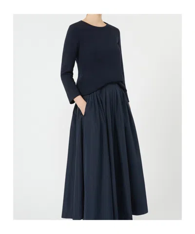 Max Mara Scuba Jersey T-shirt In Blue