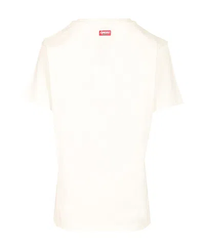 Kenzo T-shirt In Cotone Bianco  Donna In White