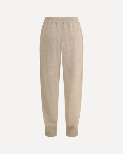 Brunello Cucinelli Ribbed Texture Elastic Waistband Trousers In Nude