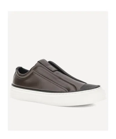 Brunello Cucinelli Slip-on Sneakers Iconic Jewels In Brown
