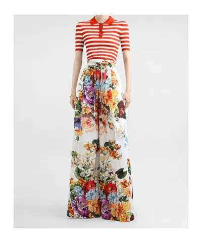 Dolce & Gabbana Viscose Polo In Multi