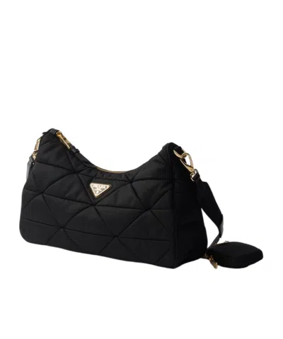 Prada Large Black Padded Re-nylon Bag Women