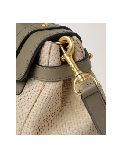 Mulberry Leather Mini Alexa Linen Green-natural