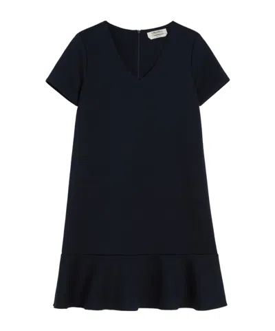 Max Mara Jersey Mini Dress In Black