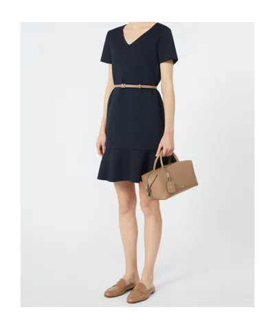 Max Mara Jersey Mini Dress In Black