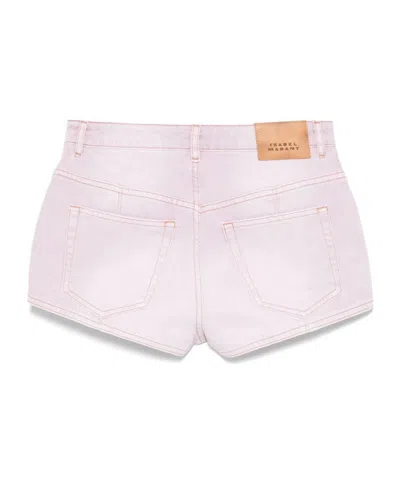 Isabel Marant Tailored Shorts With Multiple Pockets In Pink
