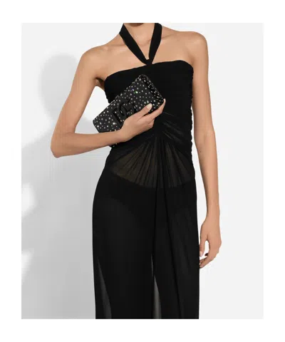 Dolce & Gabbana Women Black Dolce Box Clutch Bag In Multi