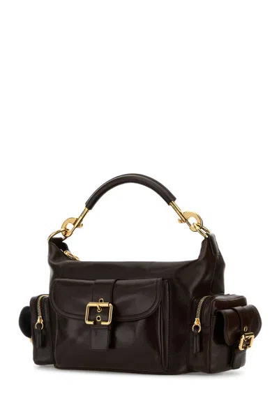 Chloé Chocolate Leather Camera Bag Handbag In Brown