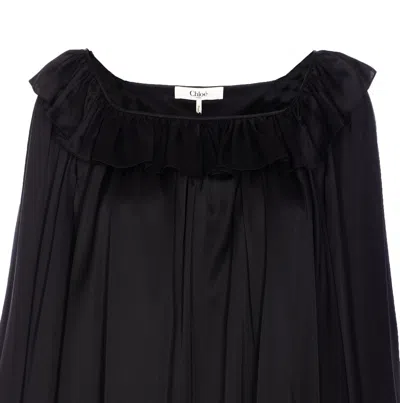 Chloé Shirt With Volant In Black