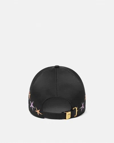 Versace Casquette De Baseball Coral Theatre In Black