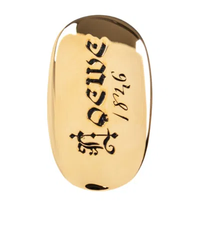 Loewe Engraved Wide Band Bracelets In Gold