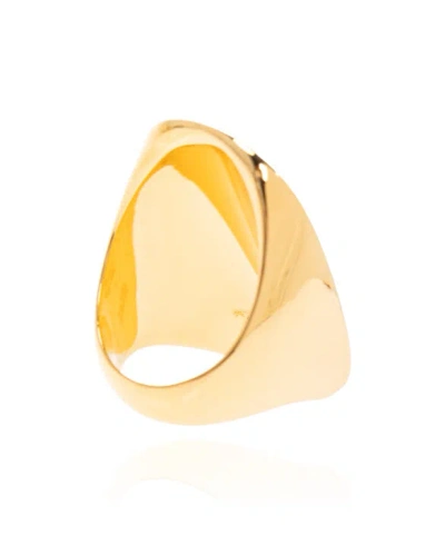 Loewe Engraved Wide Band Bracelets In Gold