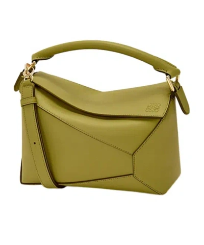 Loewe Puzzle Edge Small Bag Light Moss Women In Neutral