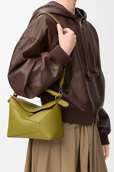 Loewe Puzzle Edge Small Bag Light Moss Women In Neutral