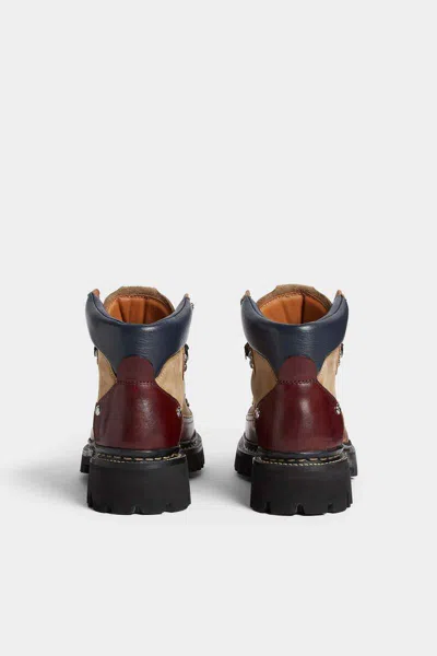 Dsquared2 Round Toe Ankle Boots In Multi
