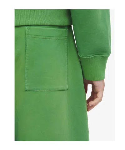 Alexander Mcqueen Cotton Jersey Sweat Shorts In Green
