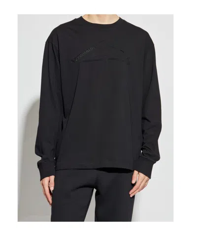 Dsquared2 Logo-embellished Long-sleeve T-shirt In Blue