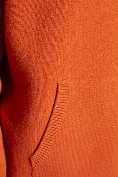 Dsquared2 Kangaroo-pocket Hooded Sweater In Orange