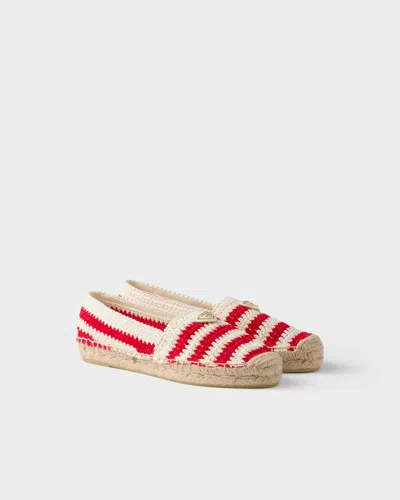 Prada Espadrillas In Crochet Bicolor Donna
