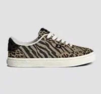 Cariuma Toca Zebra Leopard Print Suede Sneaker