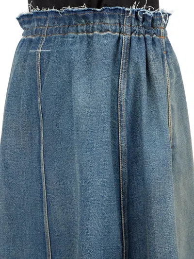 Mm6 Maison Margiela Denim Skirt In Blue