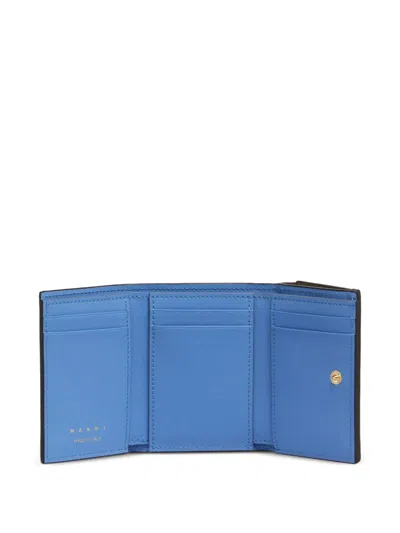 Marni Leather Wallet In Multi