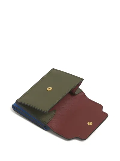 Marni Leather Wallet In Multi