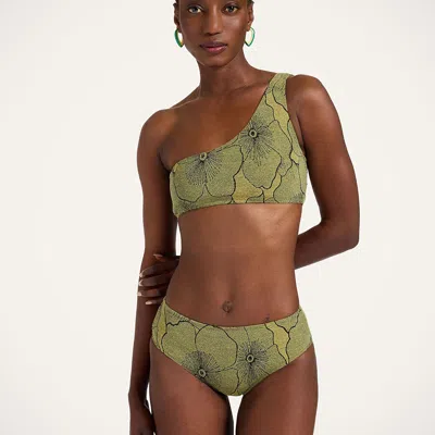 La Doublej Goddess Bikini Top Primrose In Green