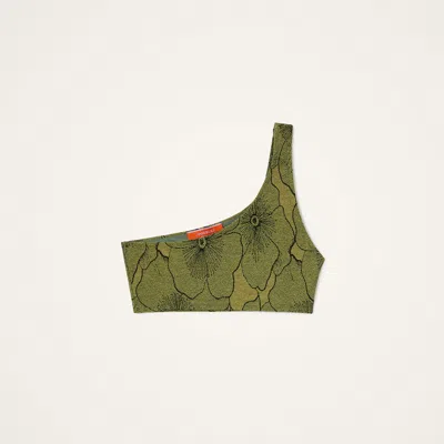 La Doublej Goddess Bikini Top Primrose In Green