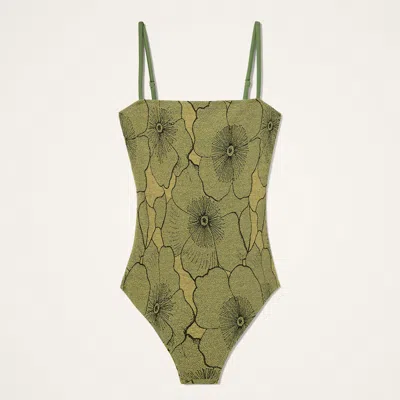 La Doublej Floral-print Swimsuit