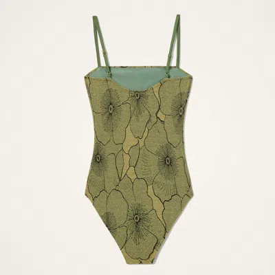 La Doublej Floral-print Swimsuit