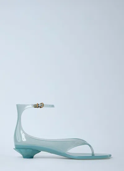 Chloé Chloe Women Pastel Light-blue Tpu Chloe Jelly Thong Sandals In Spearmint