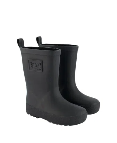 Deux Par Deux Unisex Rain Boots - Baby, Little Kid, Big Kid In Black