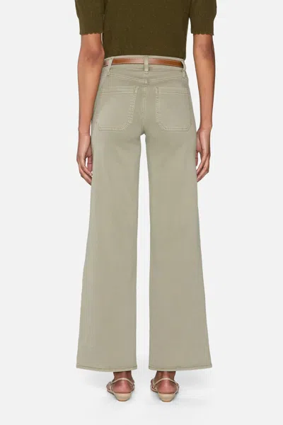 Frame Le Slim Palazzo Patch Pocket High Waist Wide Leg Jeans In Gray