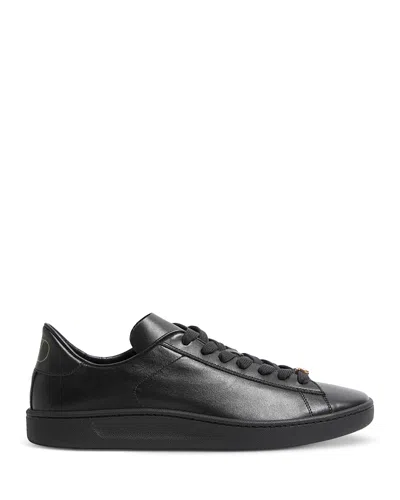 Valentino Royco Nappa Leather Sneakers In Black