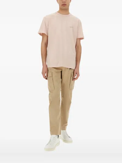Woolrich Flamed Cotton T Shirt In Pink