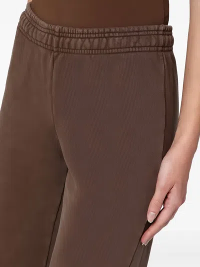 Entire Studios Flared Trousers With Back Pocket And Elastic Waistband In Brown