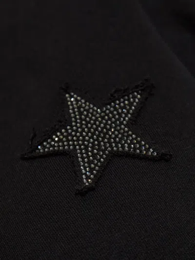 Zadig & Voltaire Star-embellished Zip-up Hoodie In Black