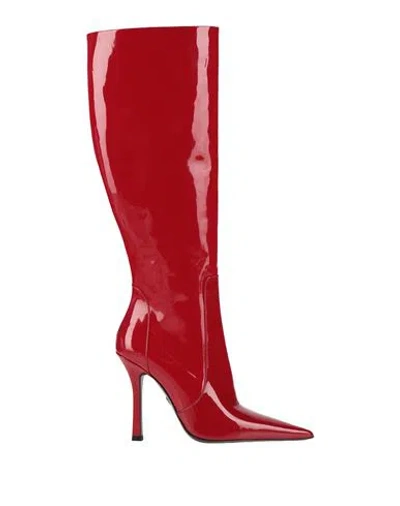 Blumarine Woman Boot Red Size 8 Leather In Red