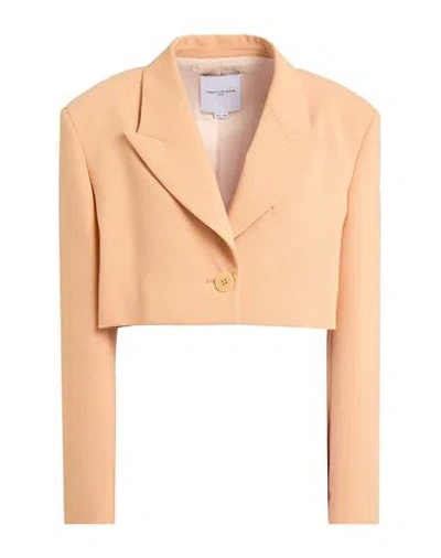 Isabelle Blanche Paris Woman Blazer Apricot Size Xs Polyester, Viscose, Elastane In Neutral