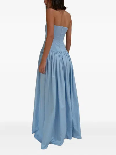 Azeeza Strapless Maxi Dress In Blue