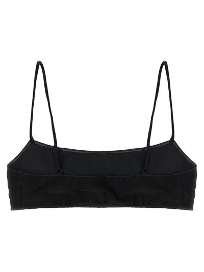 Mc2 Saint Barth Bandeau-style Bikini Top In Black