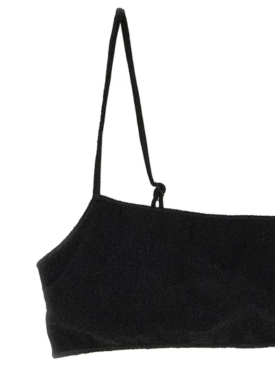 Mc2 Saint Barth Bandeau-style Bikini Top In Black