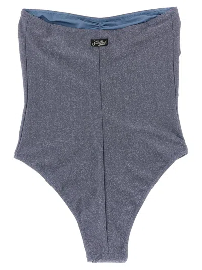 Mc2 Saint Barth 'soleil' One-piece Swimsuit In Gray