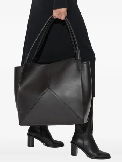 Victoria Beckham Leather Tote Bag In Black