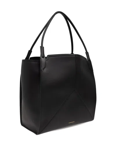 Victoria Beckham Leather Tote Bag In Black