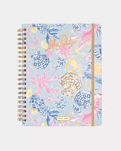 Lilly Pulitzer 2025-2026 17 Month Jumbo Agenda In Blue
